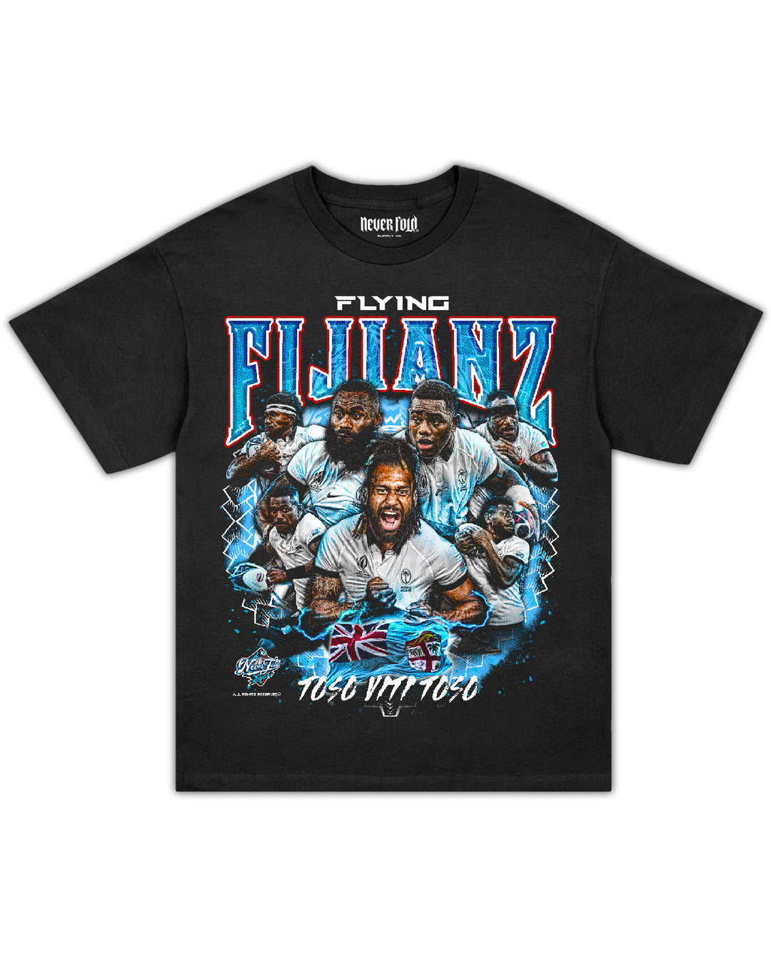 Flying Fijianz Black Tee