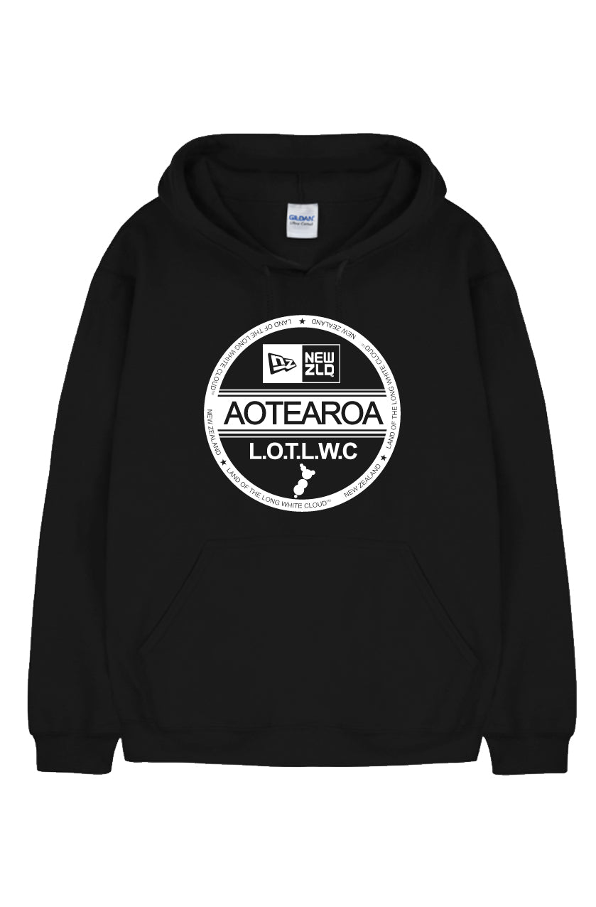 Aotearoa Patch Hood - Black