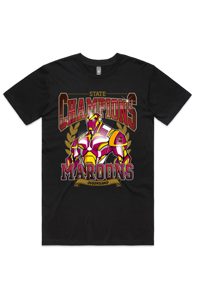 State Champions QLD Tee - Black