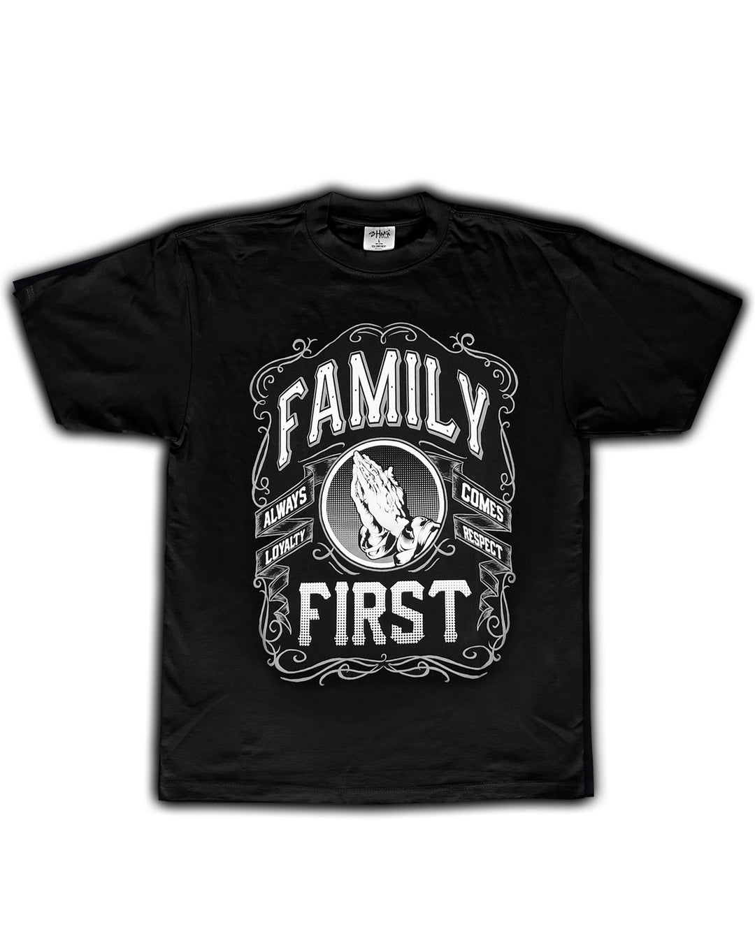 Family Praying Hands - Black Tee