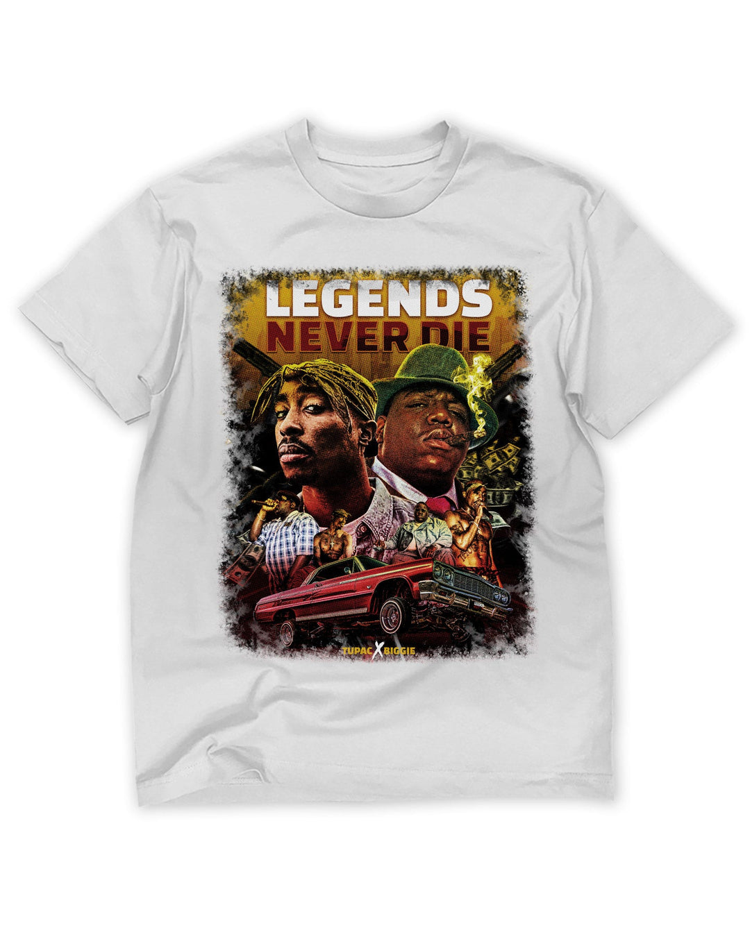 Legends Never Tee - White