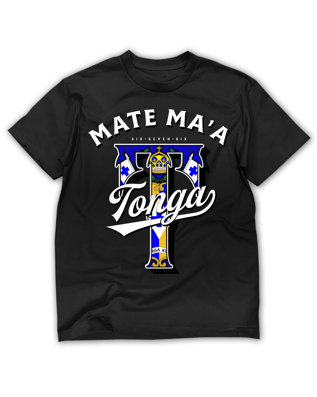 Blue Mate Ma'a Tonga Black Tee