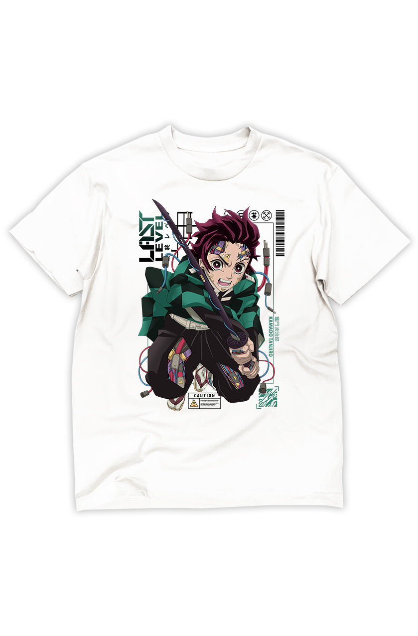 D.Slayer Tan Tee - White