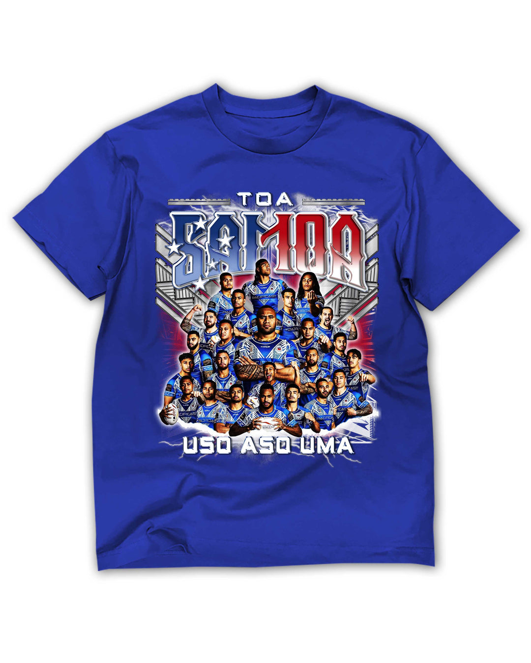 Toa Samoa Blue Tee