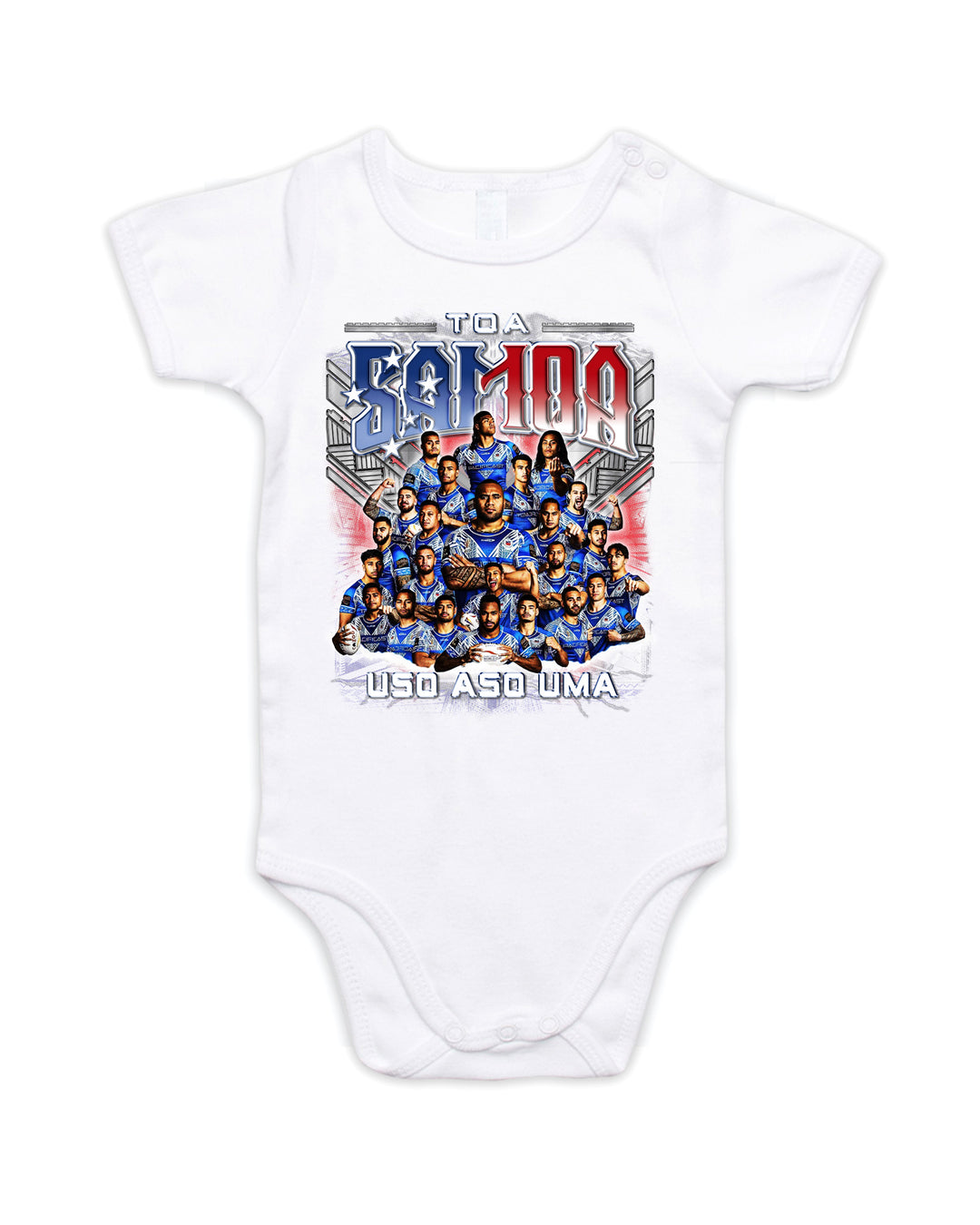 Toa Samoa Onesie White