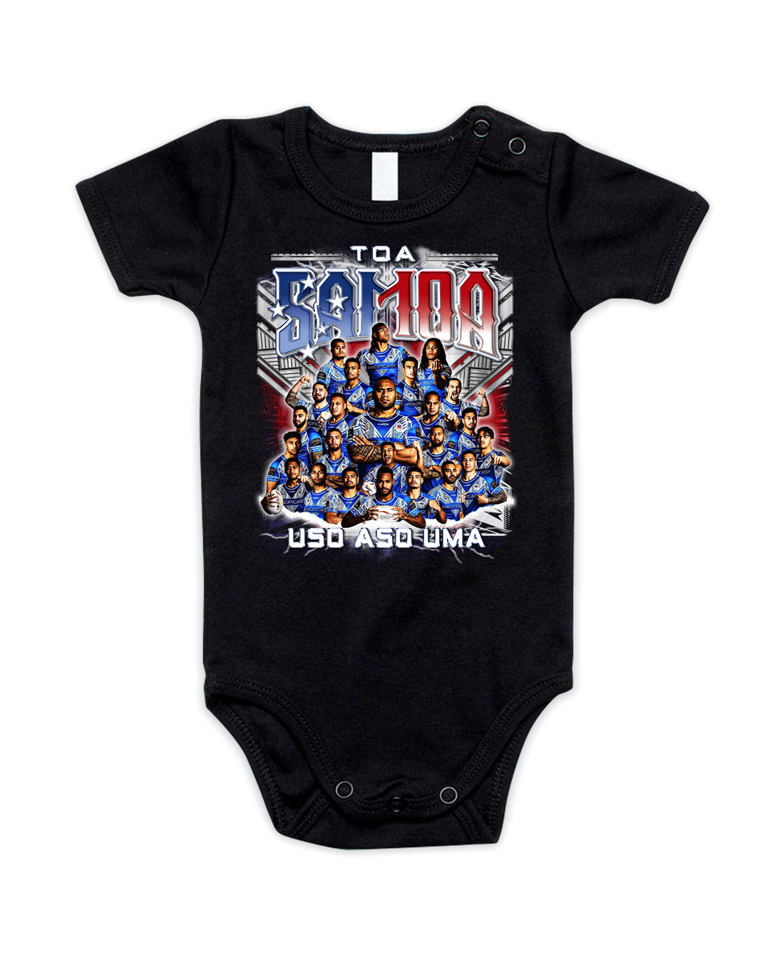 Toa Samoa Onesie Black