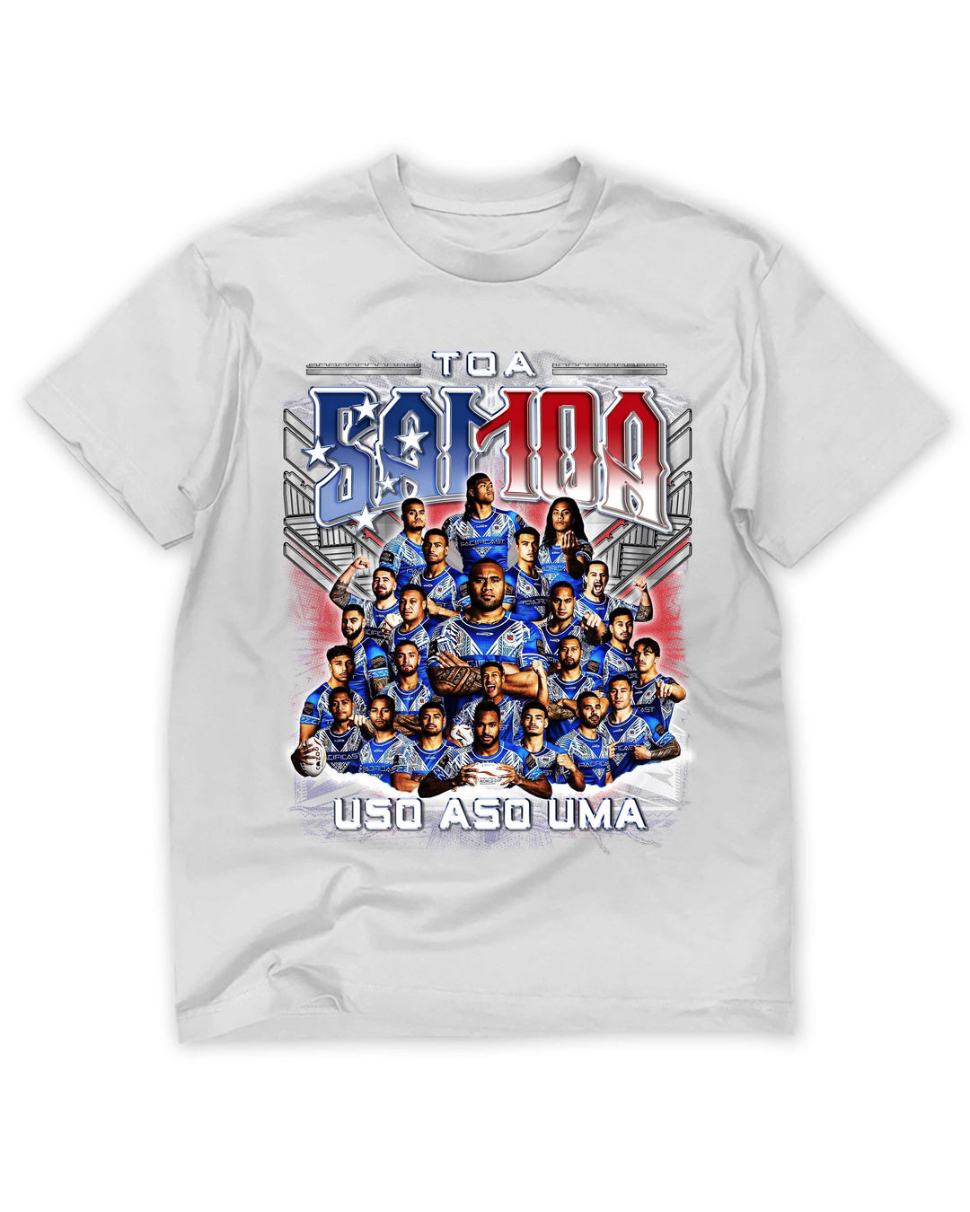 Toa Samoa White Tee