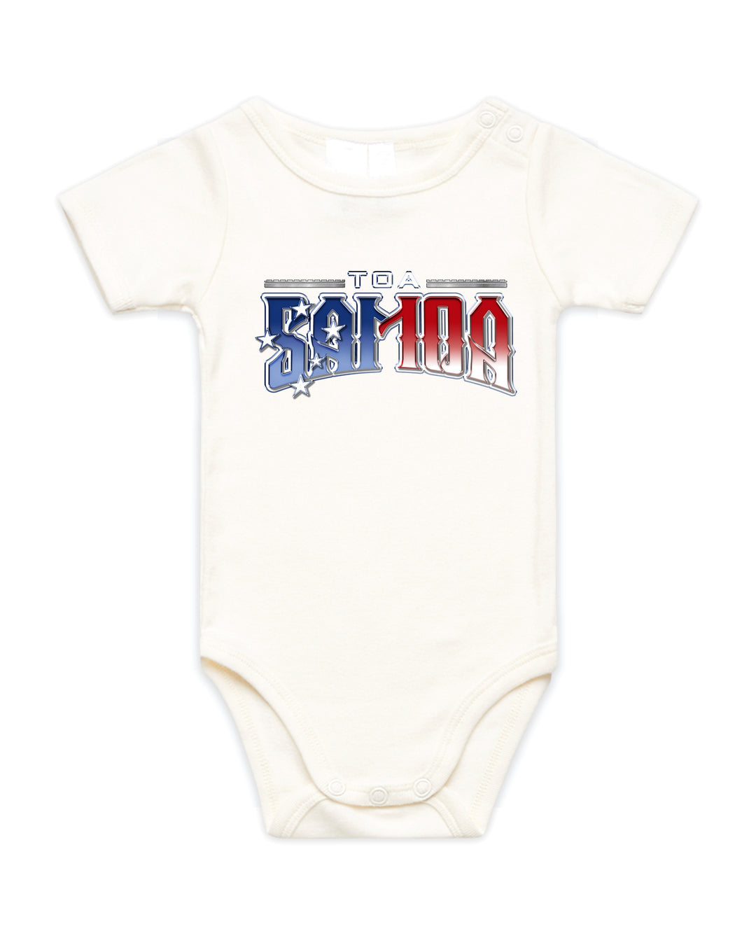 Samoa Warp Onesie White