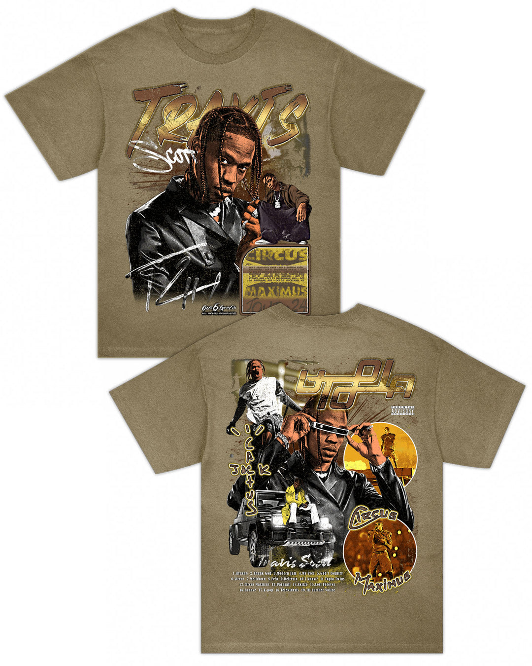 Circus Maximus Tee - Washed Brown