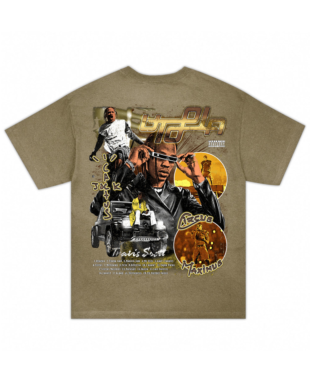 Circus Maximus Tee – Washed Brown, view 3