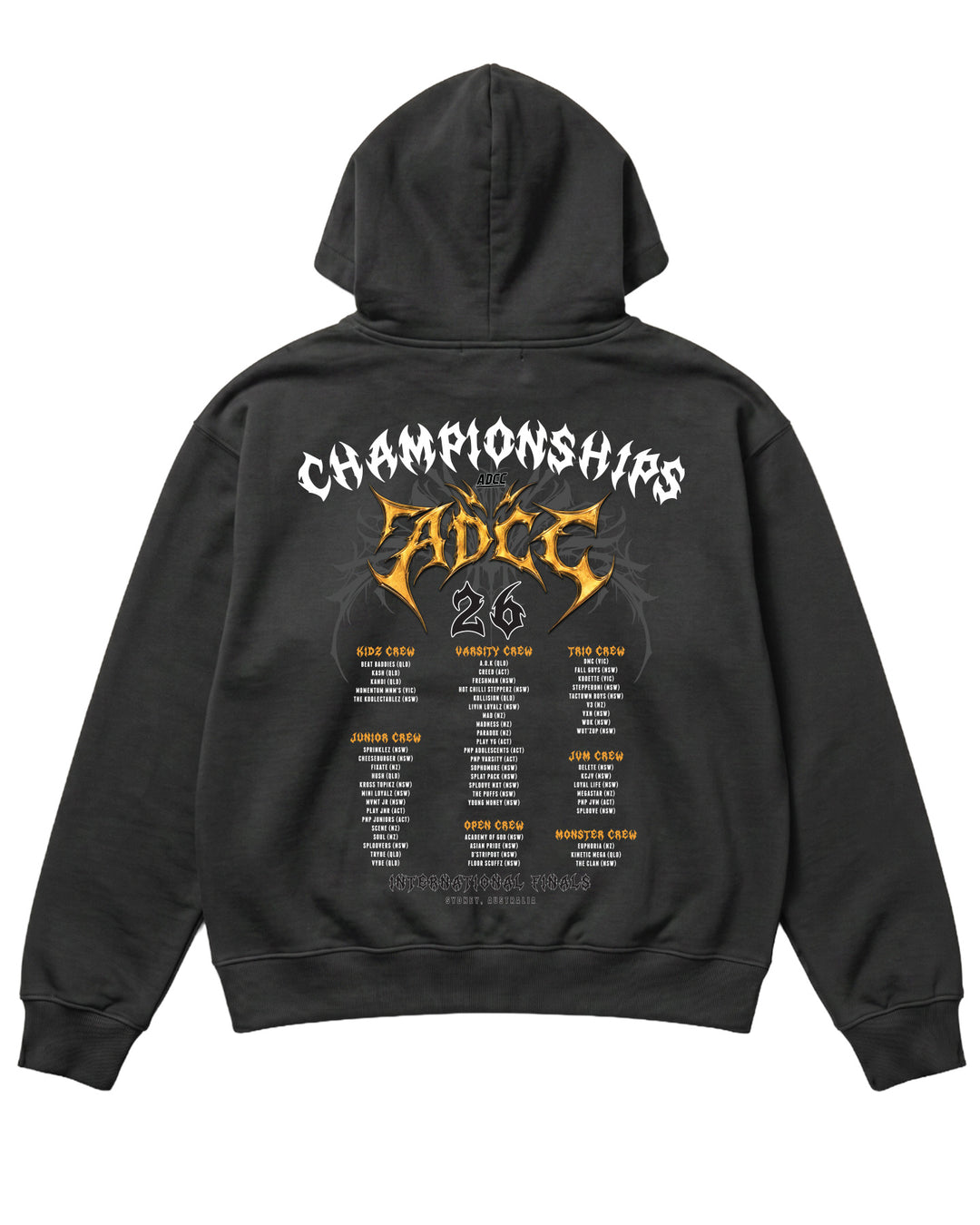 ADCC Finals Hood - Faded Black