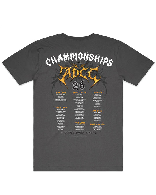 ADCC Finals 2026 Tee - Charcoal