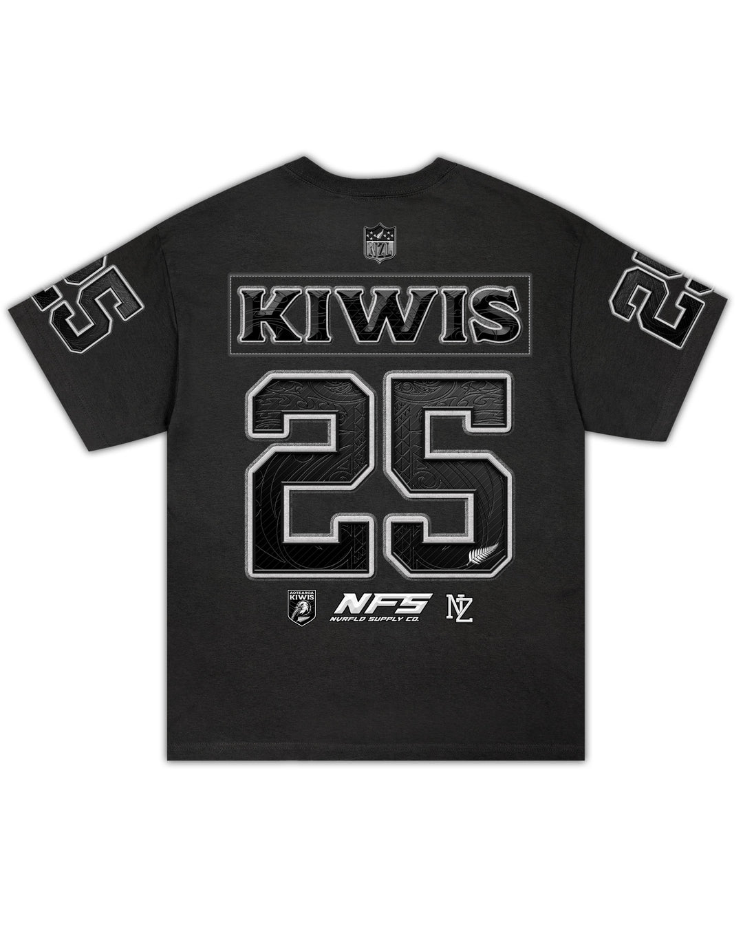Kiwis 25 Grid Iron Tshirt
