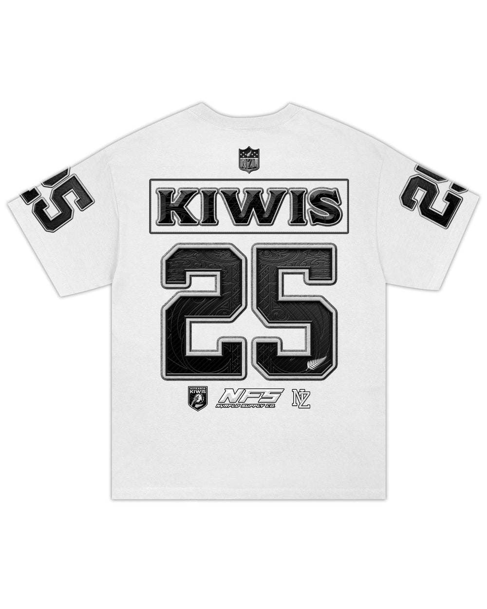 Kiwis 25 Grid Iron Tshirt