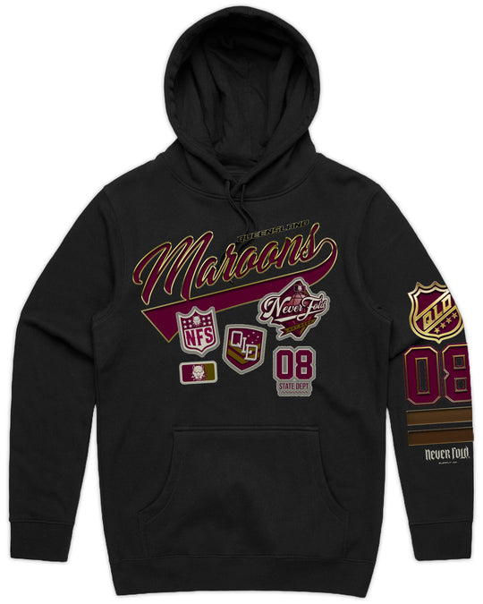 Maroons Hood - Black 4XL - 7XL