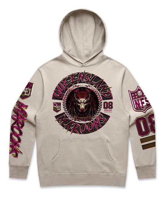 Maroons Predator Boxy Hood