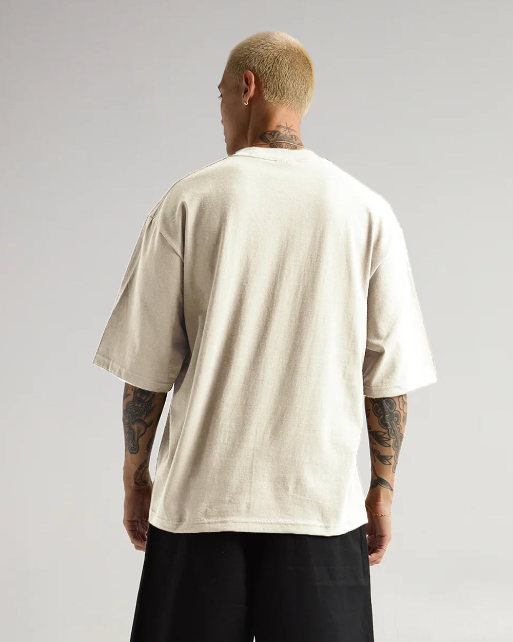 Oversized Teez – Off White, view 3