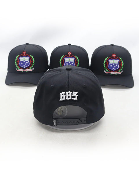 Group of black Samoa crest snapbacks