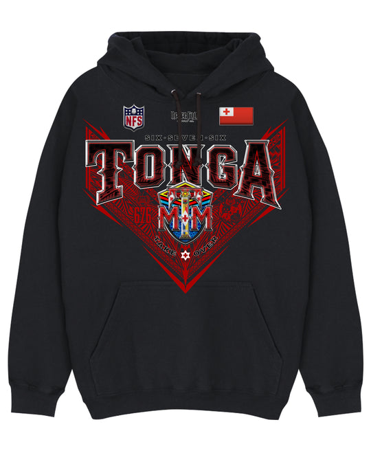 Tonga League Red - Red V - Hood