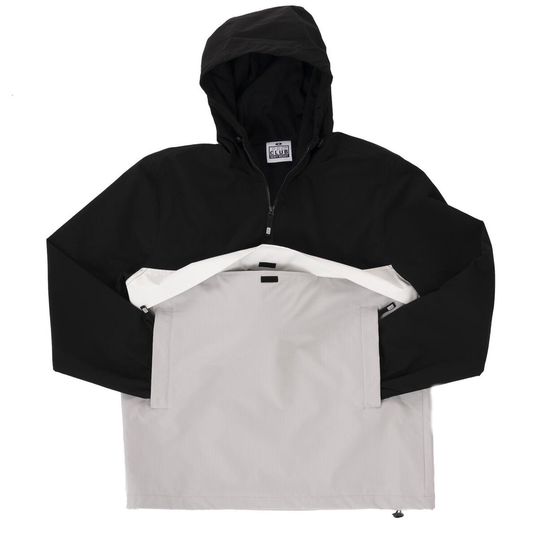 Nylon Anorak Jacket - Black/Grey