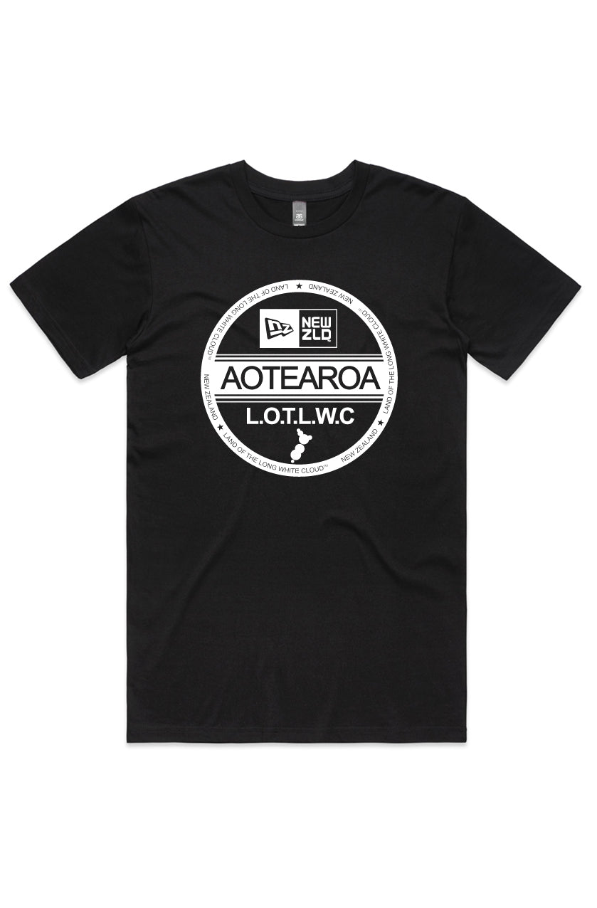 Aotearoa Patch Tee - Black