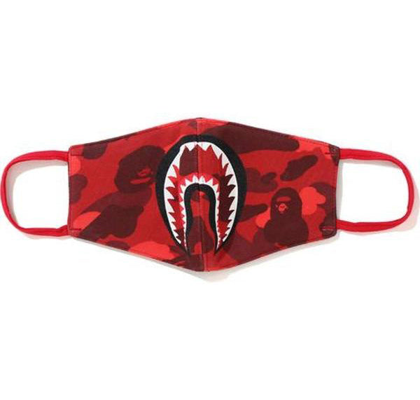 BAPE Colour Camo Shark Mask - Red