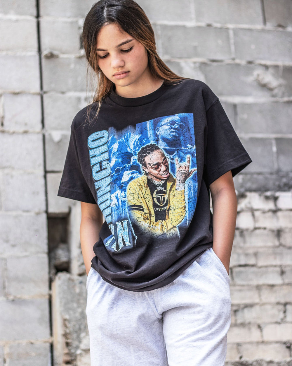 YRN Tee – Black, view 4