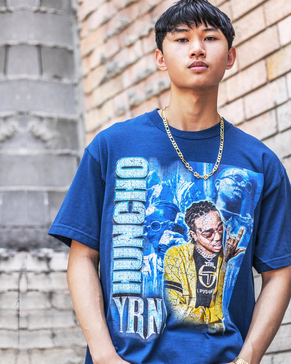 YRN Tee – Habour Blue, view 4