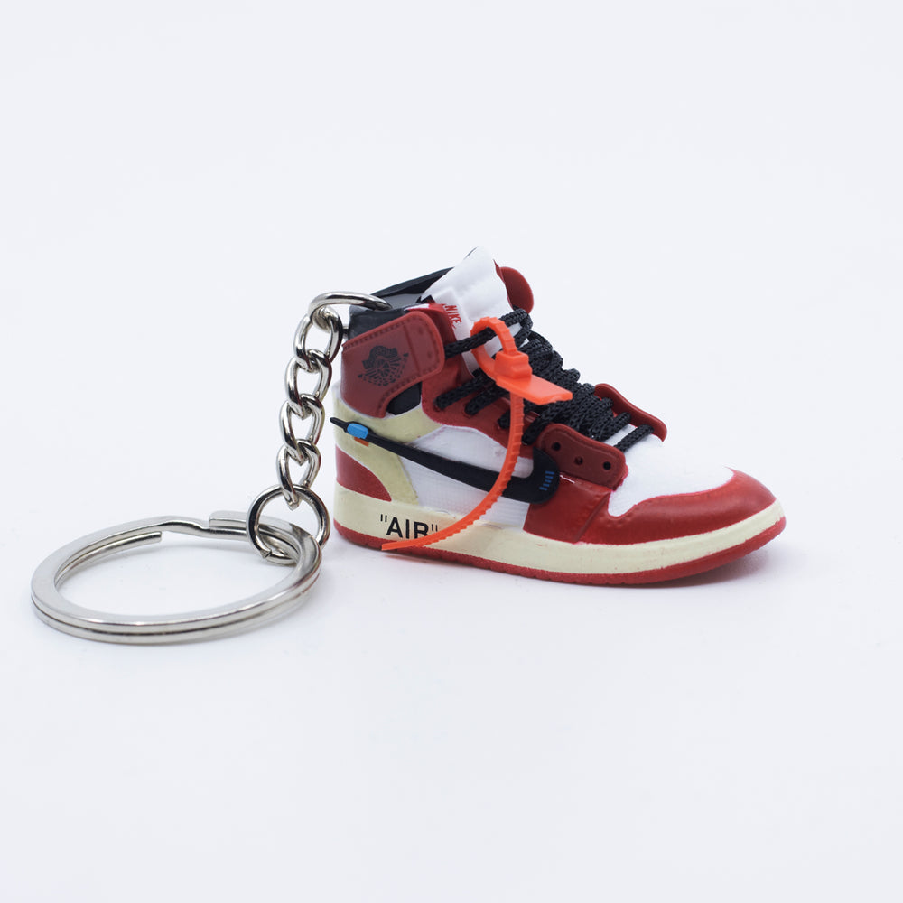 OW X AJ1 – 3D 3D Mini Sneaker Keychain