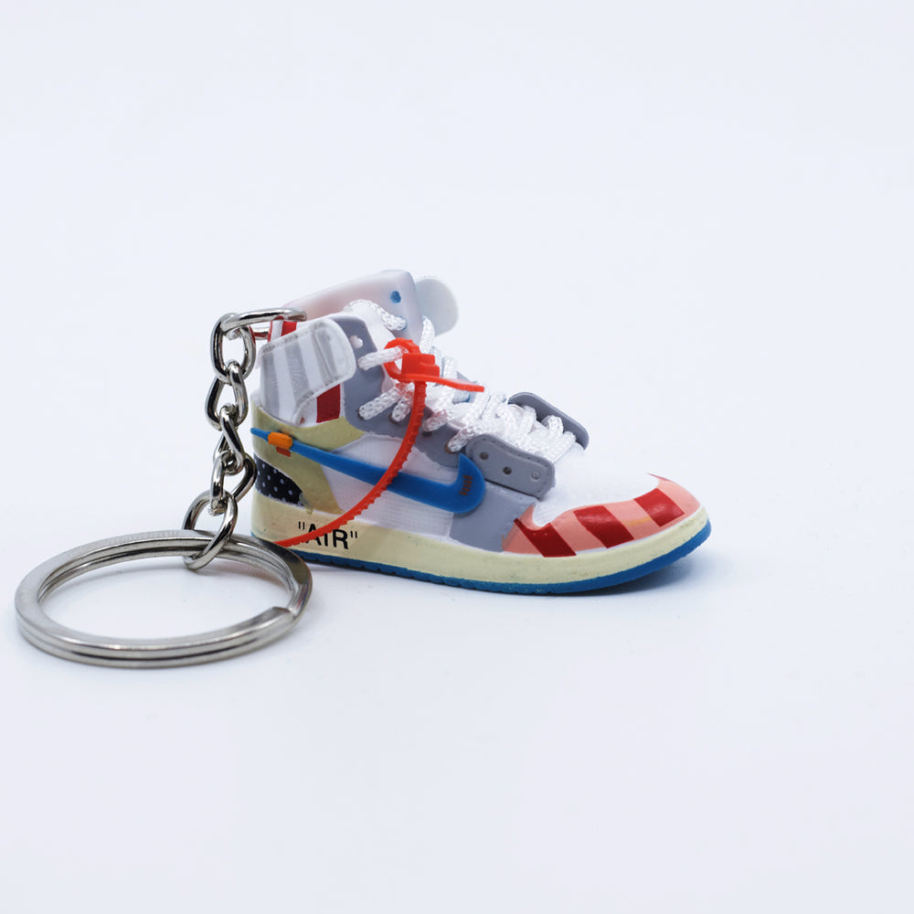 OW X AJ1 – 3D 3D Mini Sneaker Keychain, view 3