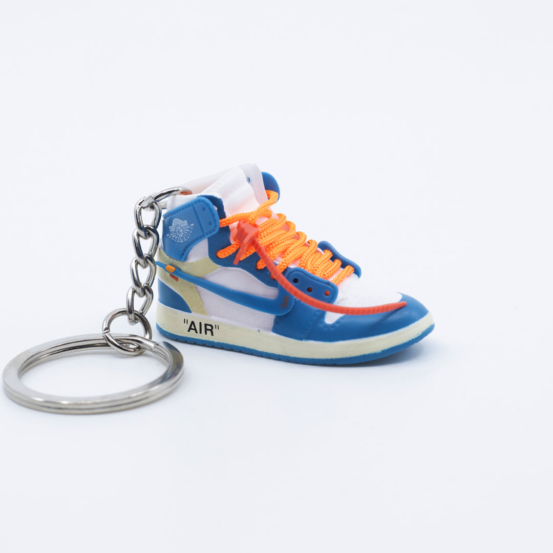 OW X AJ1 - 3D 3D Mini Sneaker Keychain