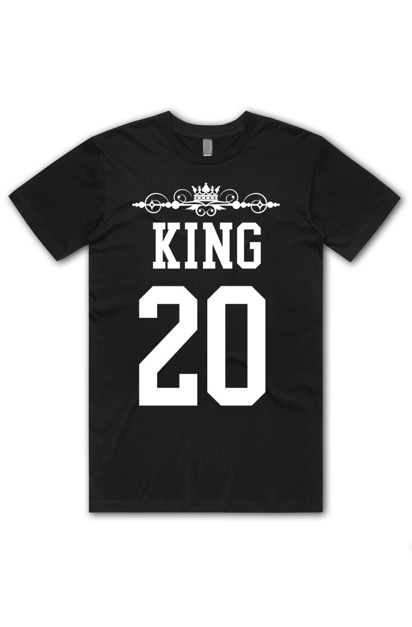 King Custom Number - Black Tee