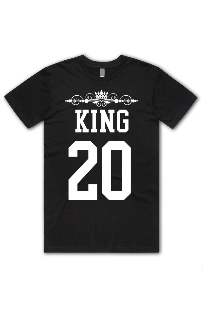 King Custom Number - Black Tee – customteezstore