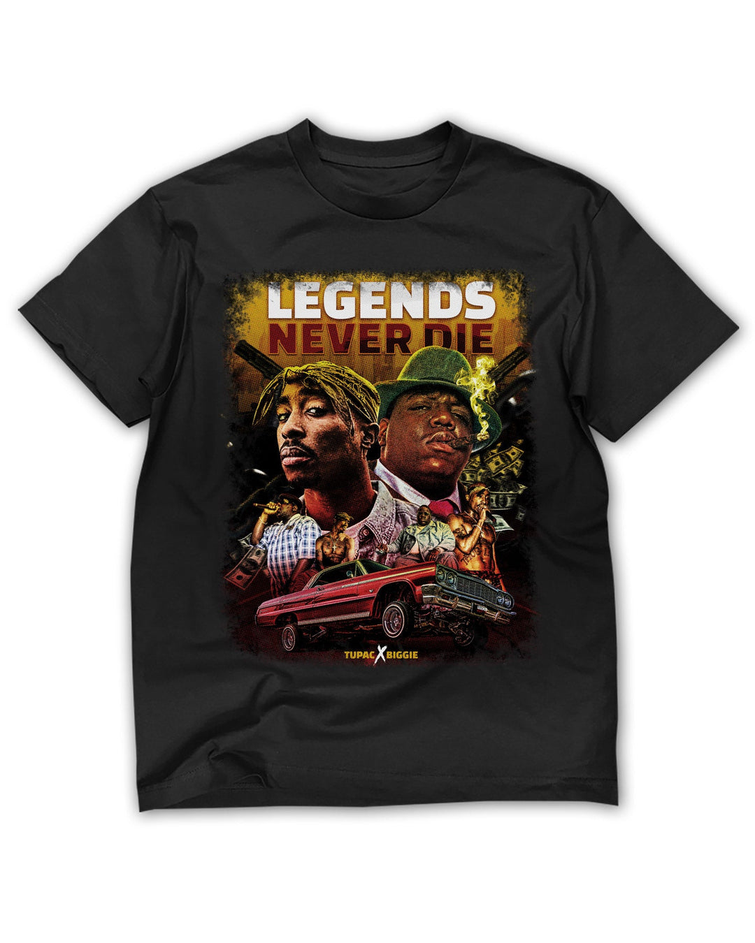 Legends Never Tee - Black