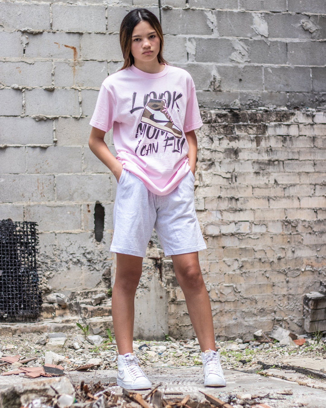 Look Mum Tee - Pink