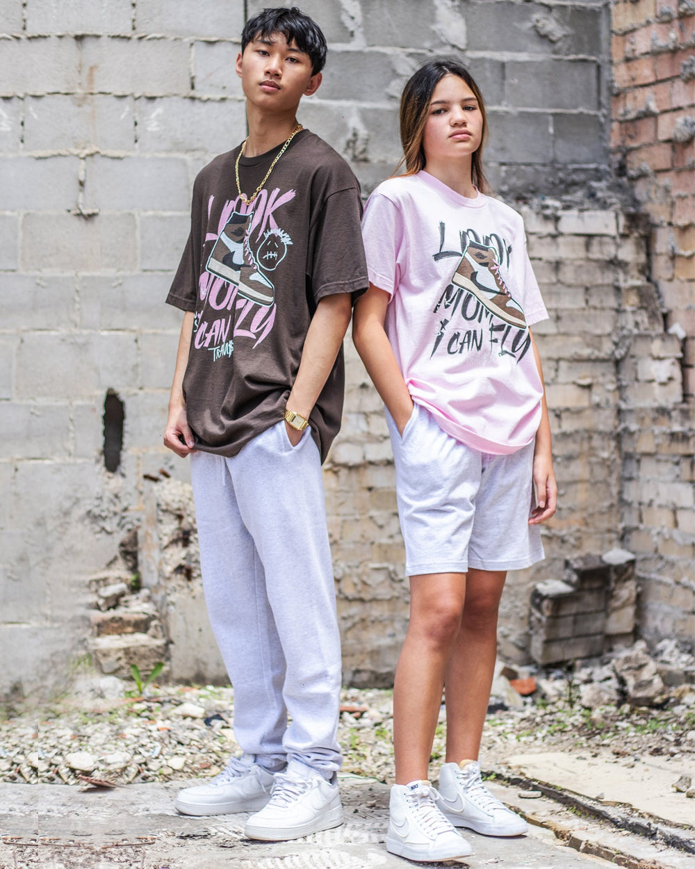 Look Mum Tee – Pink, view 3