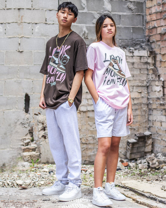 Look Mum Tee - Pink