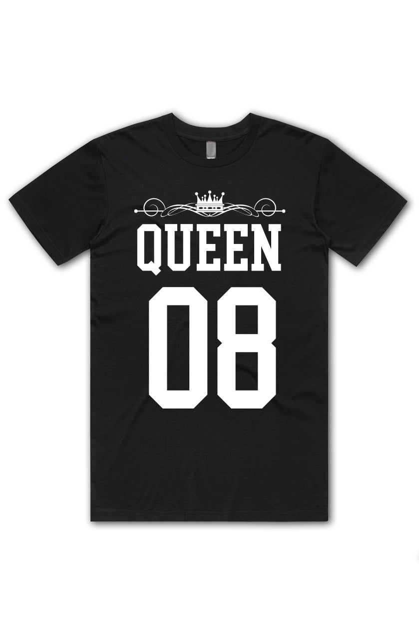 Queen Custom Number – Black Tee