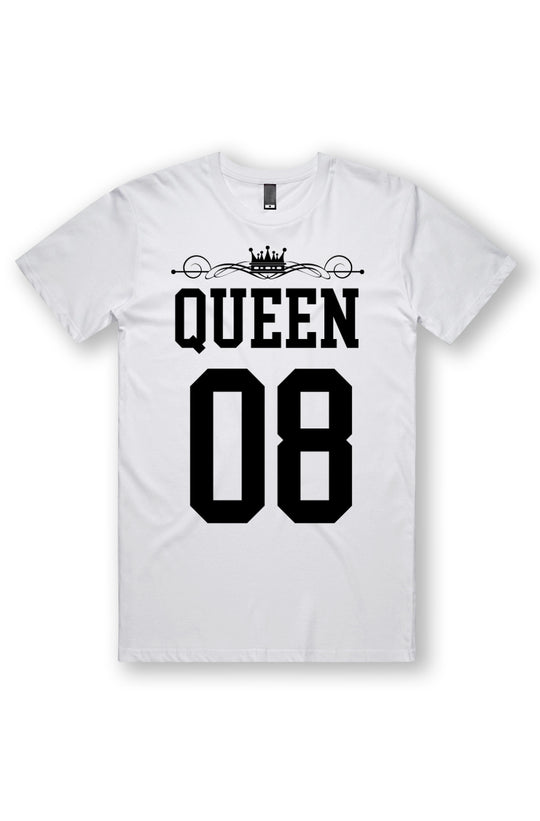 Queen Custom Number - White Tee