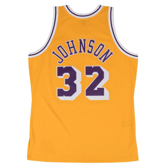 Swingman Jersey Los Angeles Lakers Yellow 1984-85 Magic Johnson