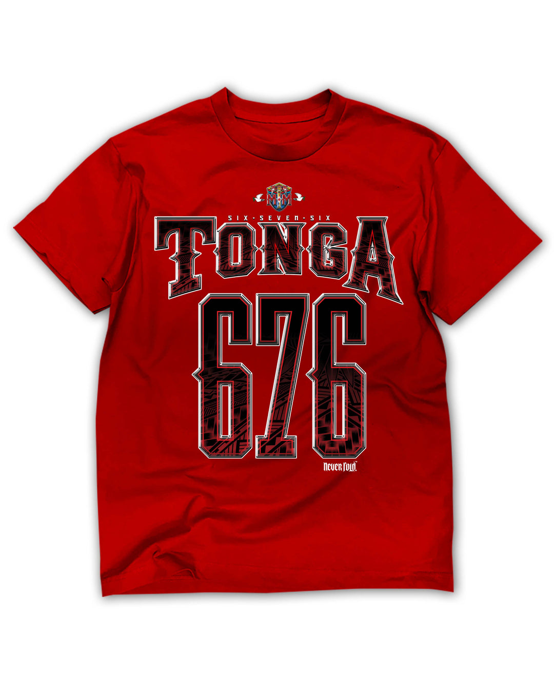 Red Tonga 676 Red Tee