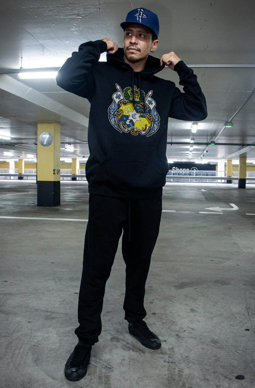 Tongan Crest Hoodie – Blue Bandana, view 5